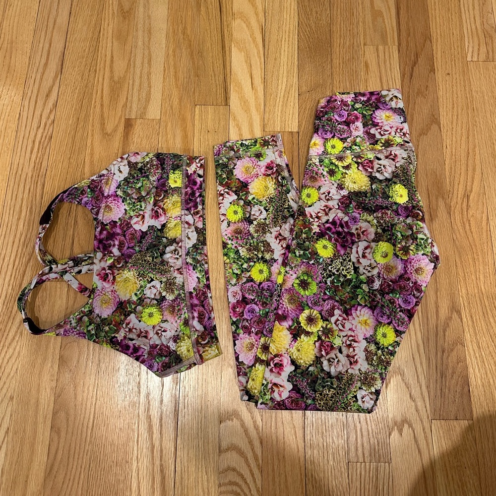 lululemon athletica Floral Leggings - Multicolor
